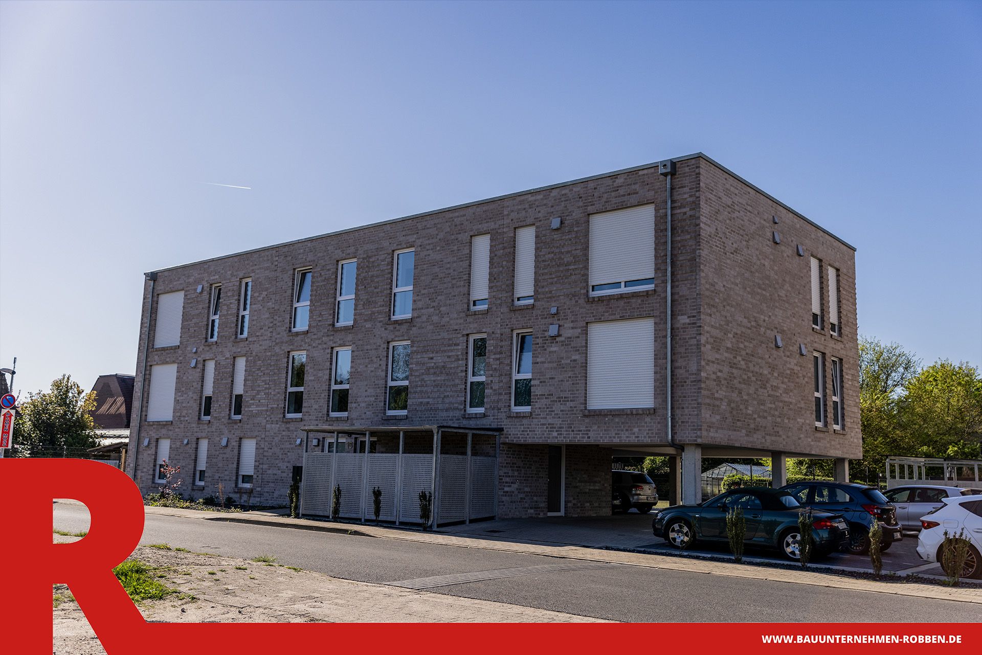 Großer Wohnkomplex aus mehreren Gebäuden in Meppen.