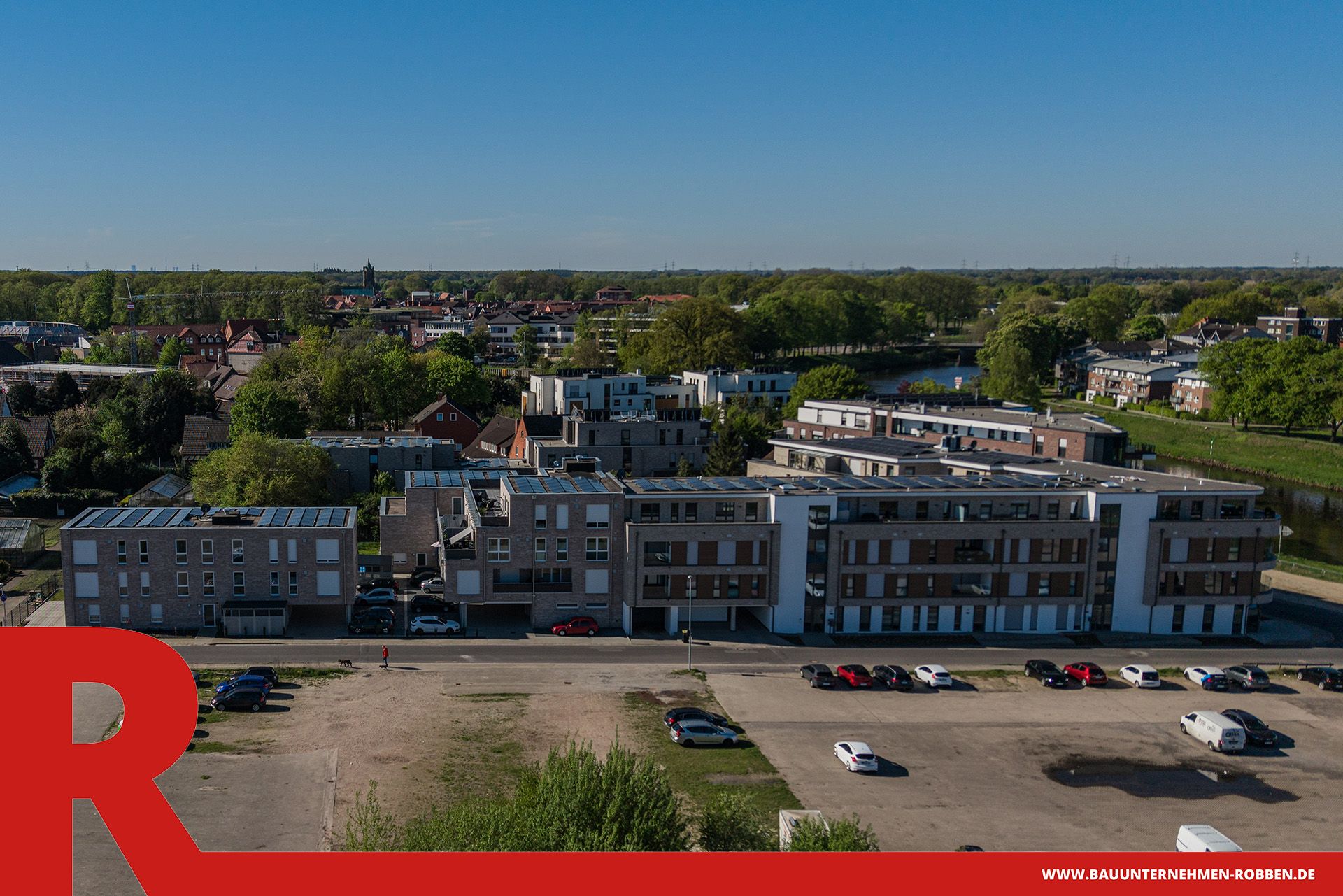 Wohnkomplex in Meppen 8 Großer Wohnkomplex aus mehreren Gebäuden in Meppen.