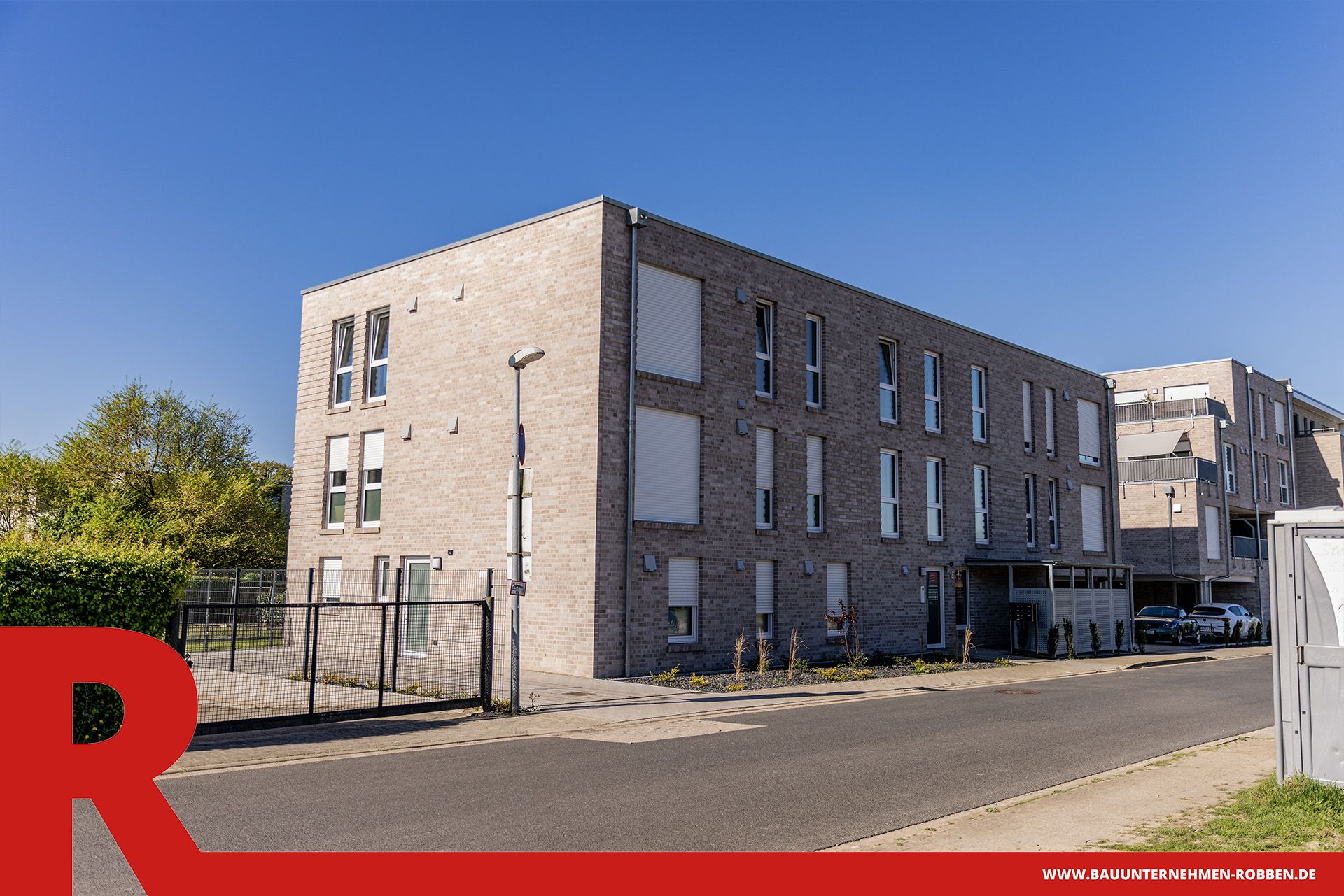 Großer Wohnkomplex aus mehreren Gebäuden in Meppen.