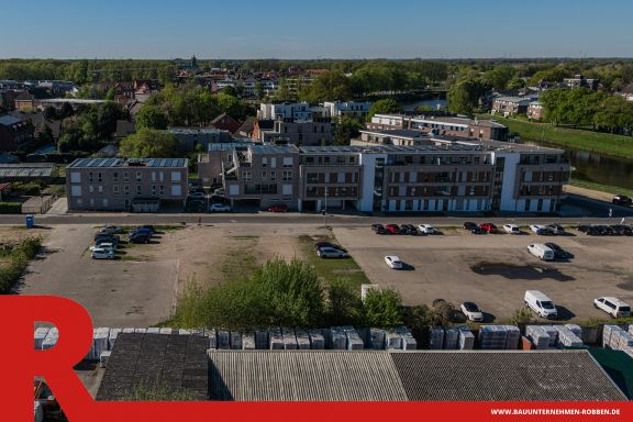 Gro&szlig;er Wohnkomplex aus mehreren Geb&auml;uden in Meppen.